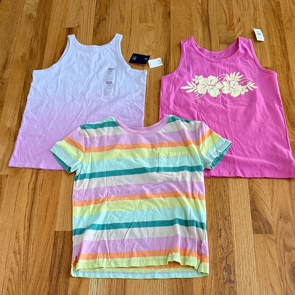 GAP Kids Tank & Striped Tee Set, Size XXL 14-16